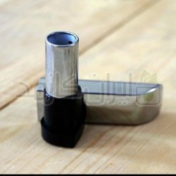 پوکه رژلب نقره ای کروم مستطیلی انحنا دار