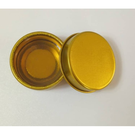 ظرف صابون لیفت ابرو 30میل فلزی طلایی (بسته 5عددی)